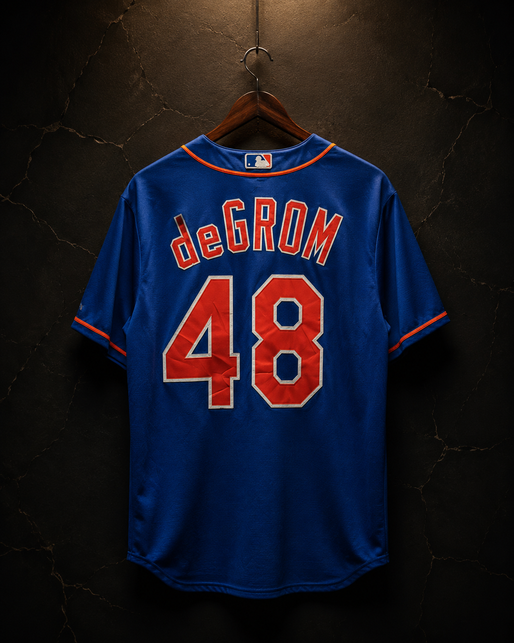 New York Mets Majestic MLB Jersey – Jacob deGrom