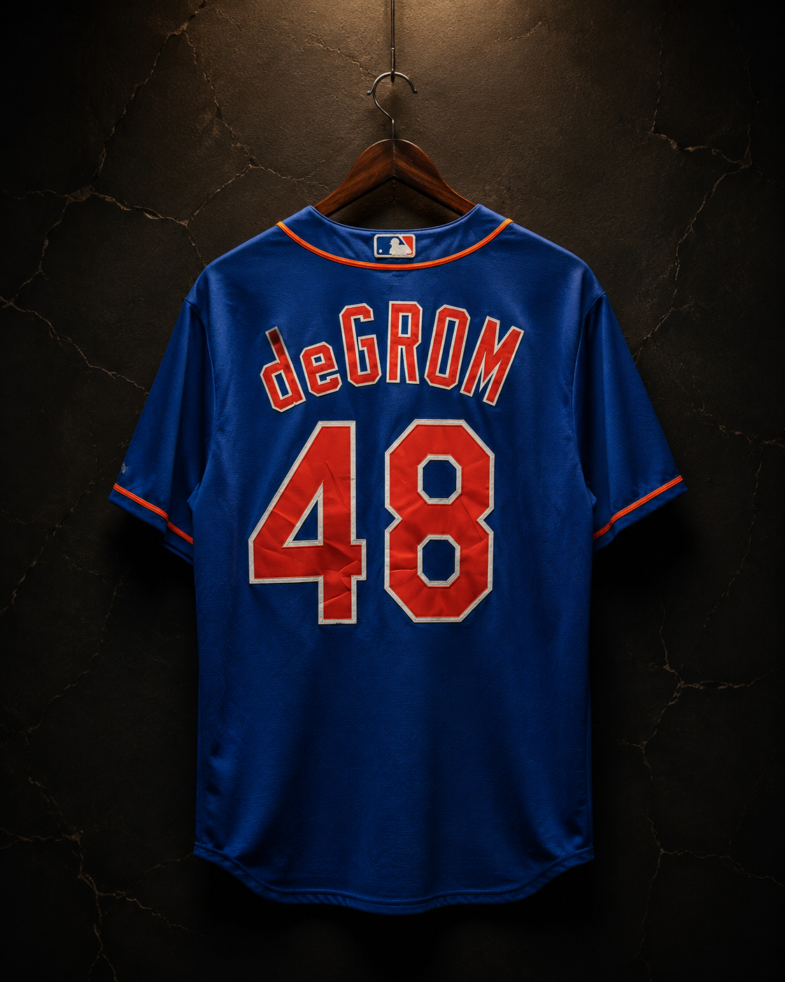 New York Mets Majestic MLB Jersey – Jacob deGrom