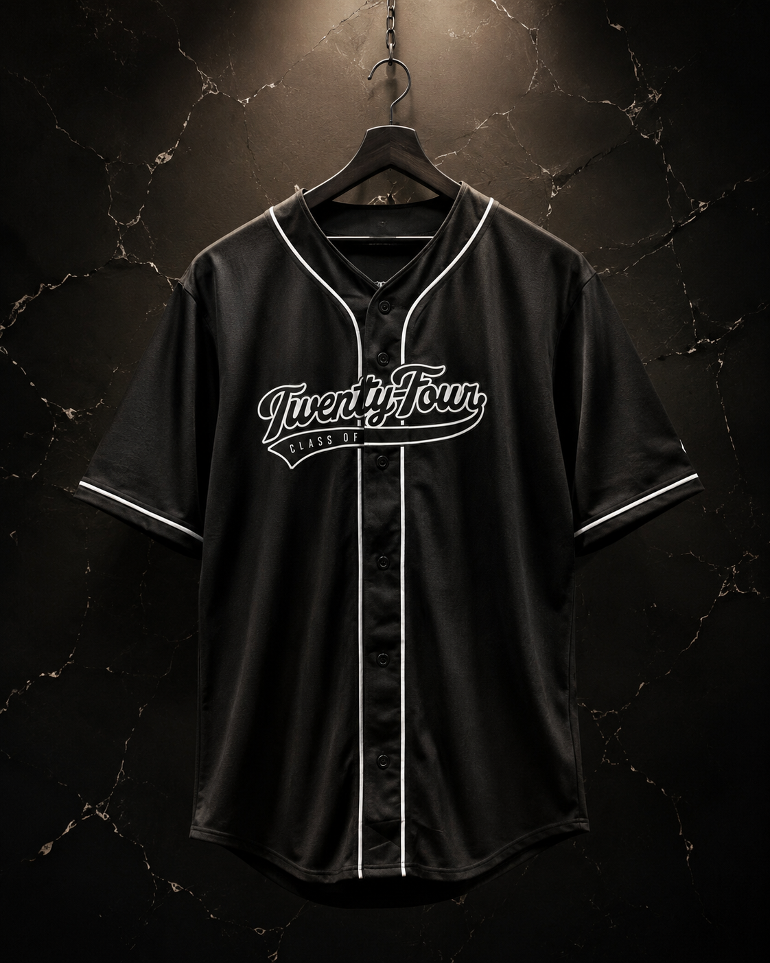 Baseball Jersey Nera – "Twenty-Four Class Of / Seniors 24"